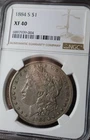 1884-S Morgan Dollar NGC XF40. Tough Date S-Mint.
