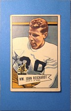 1952 Bowman Large #113 William Bill Reichardt Green Bay Packers VG to VGEX