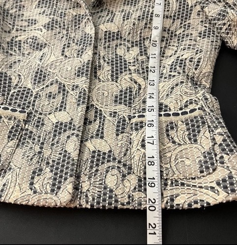 Elie Tahari Sakko, beige, 3/4 Arm, Zierknöpfe, Gr. 2 - Bild 7 von 7