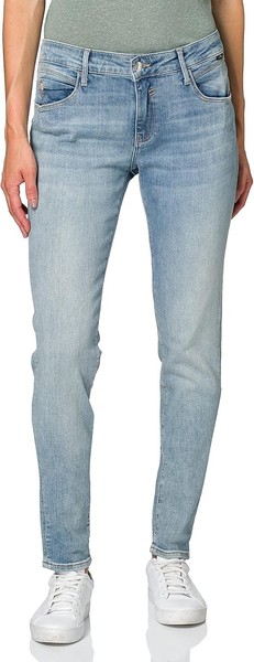 Mavi Damen Jeans Hose Adriana Lt Foggy Glam Mid-Rise,Super Skinny Blau,W26 L30 *-image