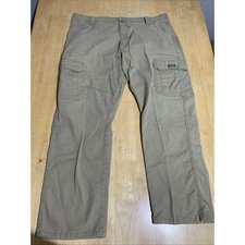 Wrangler Relaxed Fit Mens Flex Cargo Pants 38x30 Khaki