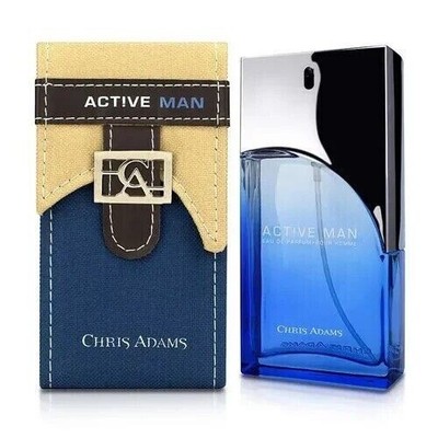 Chris Adams Active Man Eau de Parfum For Man Long Lasting - 100 ml free shipping