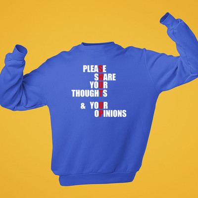 Please Share Your Thoughts Sweatshirt mutig lustig sarkastisch Klappe Geschenk