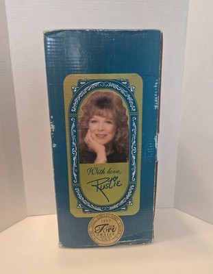 Vtg Rustie 'Kimberlee' doll ltd #0422 of 2000 blue lace w crystal & jewel accent