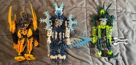 LEGO Bionicle Lot Glatorian (Gelu,Mata nui,Vastus) not complete, good condition