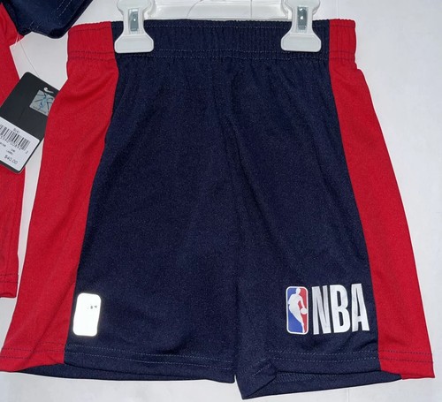 NBA Little Boys Navy Blue 2 Pc. Short Set Size 4 Brand New‼️ - Picture 3 of 9