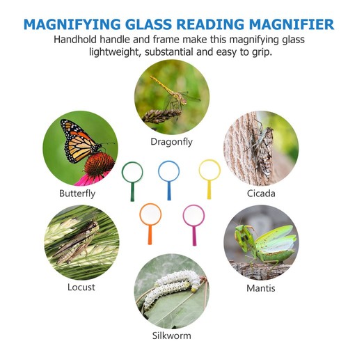 15 Pcs Loupe À Main Tout-petit Enfant De Lecture Pour Personnes Âgées Portable - Photo 2/11