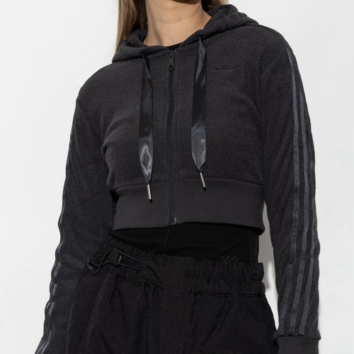 Adidas Short Full-Zip Women's Size XL Extra Large Hoodie Sweatshirt Gray #006