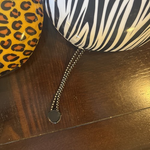 Vtg Y2K Discgear Cd Holders Travel Container Shells Zebra Cheetah Animal Print - Picture 5 of 11