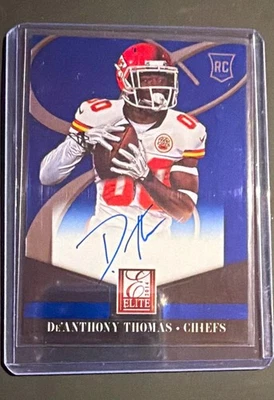 Panini 2014 Elite De'Anthony Thomas Kansas City Chiefs #9 Rookie Auto - Bild 1 von 2