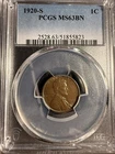 1920-S Lincoln Wheat Cent, MS63BN (16847)