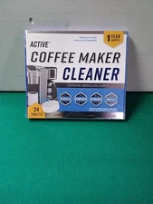 NEW & Sealed Active Coffee Maker Cleaner 24 Tablets 1 Year Supply Pack Descaler