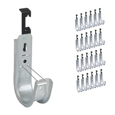 ICC Batwing J Hook 2  with Retainer Clip Galvanized Steel Cable Management H...