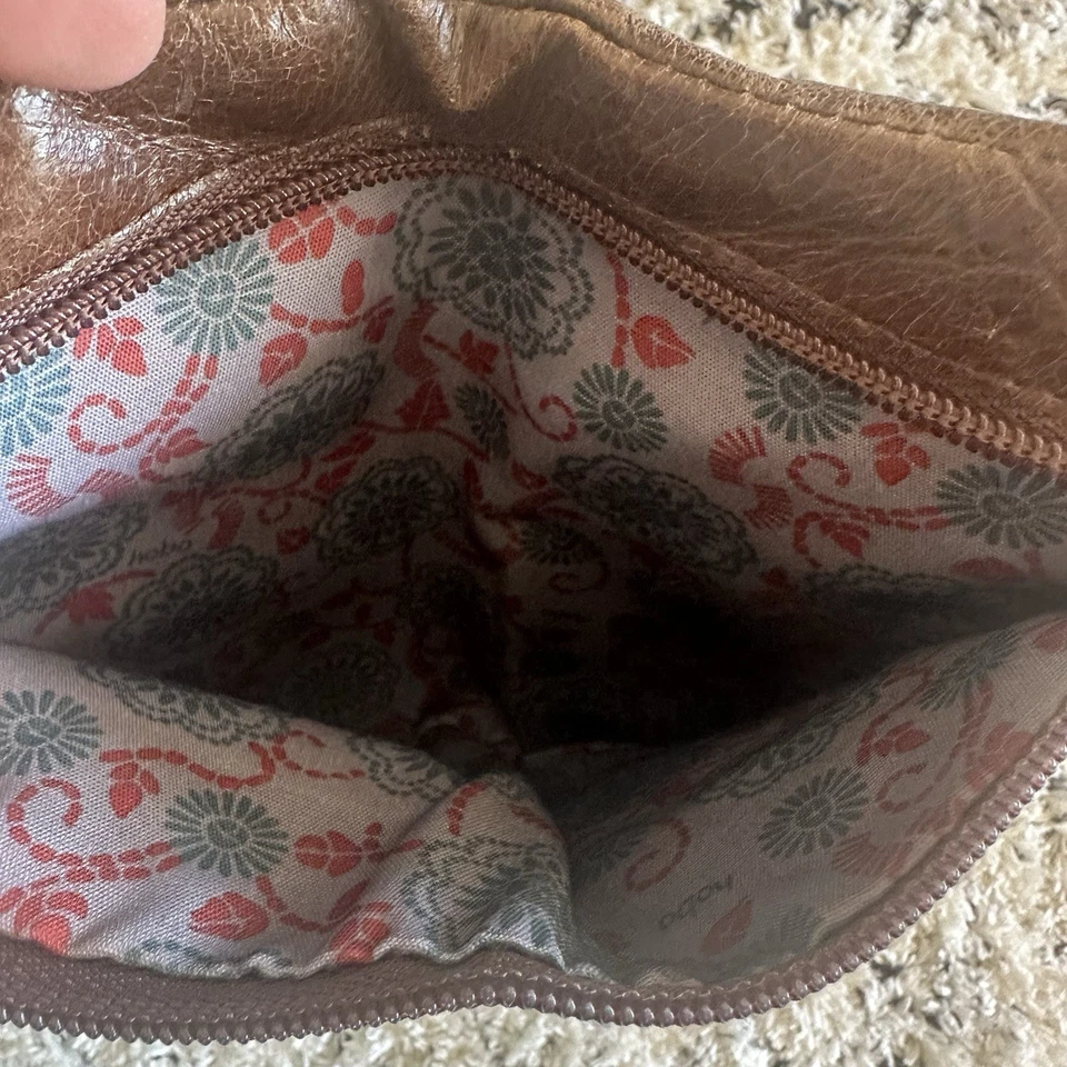 Cartera sin asas vintage HOBO International Lauren en cuero natural 100 % genuino Foto 4 de 4