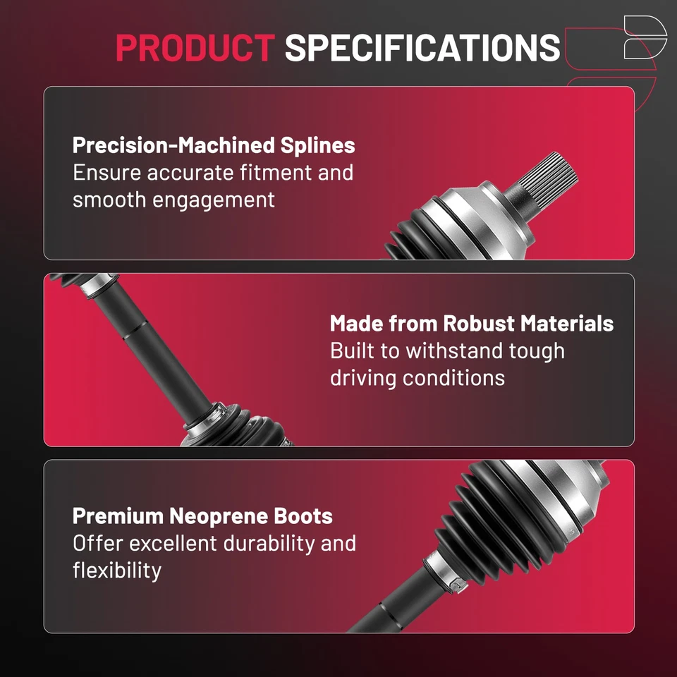 Conjunto de eje delantero derecho para Volvo S40 2004-2012 V50 C30 C70 2008-2013 CV Foto 3 de 4