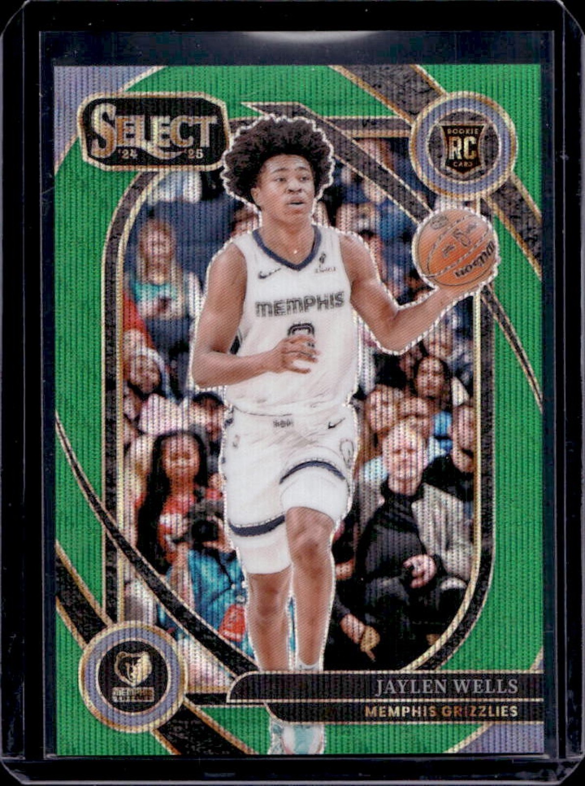 2024-25 Select Jaylen Wells Courtside RC Green Wave Prizm #4/50 Grizzlies