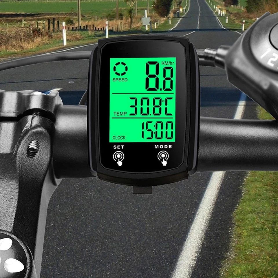 Fahrradcomputer Tacho Gps | Outdoor Radsport | Wasserdicht | Schwarz - Bild 2 von 4