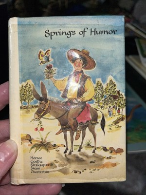Springs of Humor Miniature Spiral Book Quotes Herder 1964 Horace Shaw, Goethe