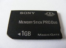 1GB Memory Stick PRO Duo Card MagicGate (1GB MS PRO Duo) Sony usata