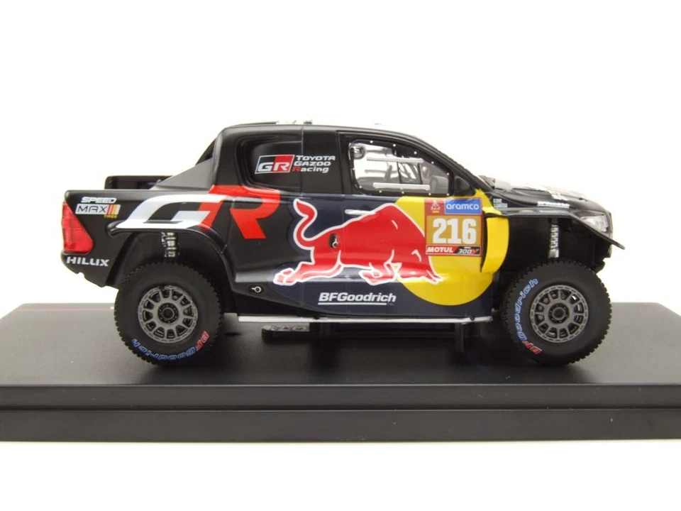 Toyota GR DKR Hilux Evo T1U #216 Rallye Dakar 2024 Nero 1:43 Ixo Models - Immagine 4 di 4