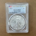 U.S. Mint 2022 American Silver Eagle $1 1 oz .999 PCGS MS69 First Day
