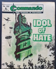 Commando Comic No.1056 'Idol Of Hate'  1976 Vintage 8p Original Price