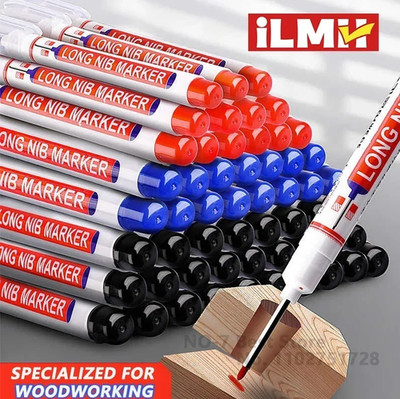 8pcs Deep Hole Long Nib Markers Metal Wood Tile Glass Waterproof Marker Pens