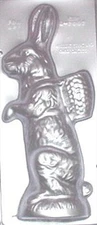 16" Bunny Facing Left Chocolate Candy Mold Easter  B9002 NEW