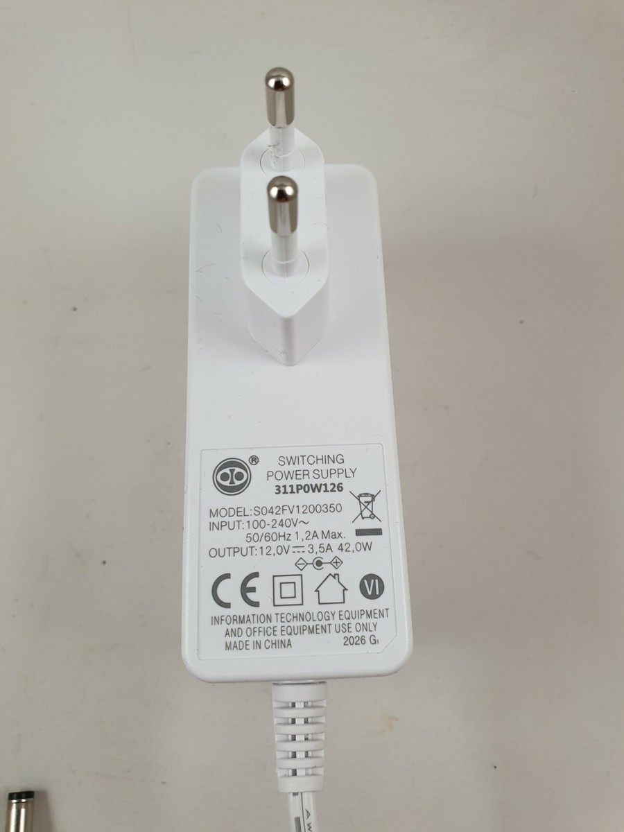 Alimentatore Per Modem AVM Alimentatore Originale AVM 12V 3.5A Per FritzBox 6590, 7580, 7582, 7590 - Usato Testato Fritzbox 4040