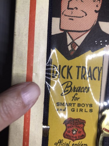 Vintage Dick Tracy Detective Kit ~ De Luxe Brand ~ Suspenders Badge Whistle - Picture 18 of 19