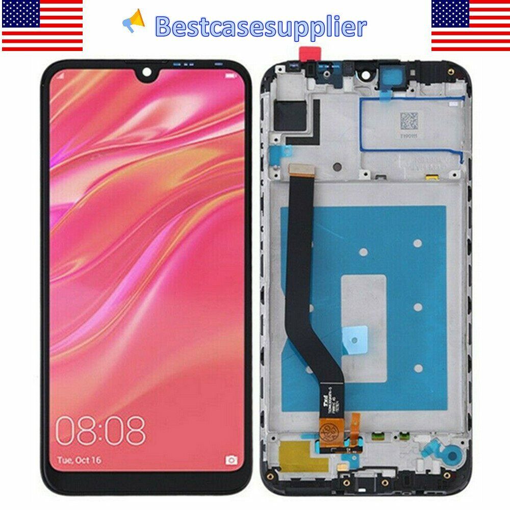 LCD Display Touch Screen Digitizer +Frame Black For Huawei Y7 Prime 2019 DUB-LX3