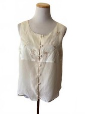 Vintage Lingerie Set with Tank and Tap Pants  Medium