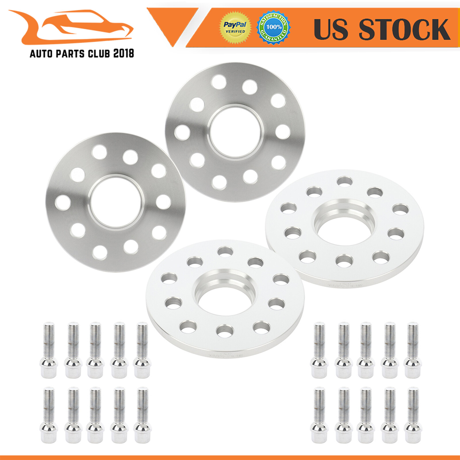 4X 10mm 5x100 5x112 HubCentric 14x1.5 Wheel Spacers For Volkswagen Jetta Audi R8