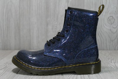 dr martens glitter blue