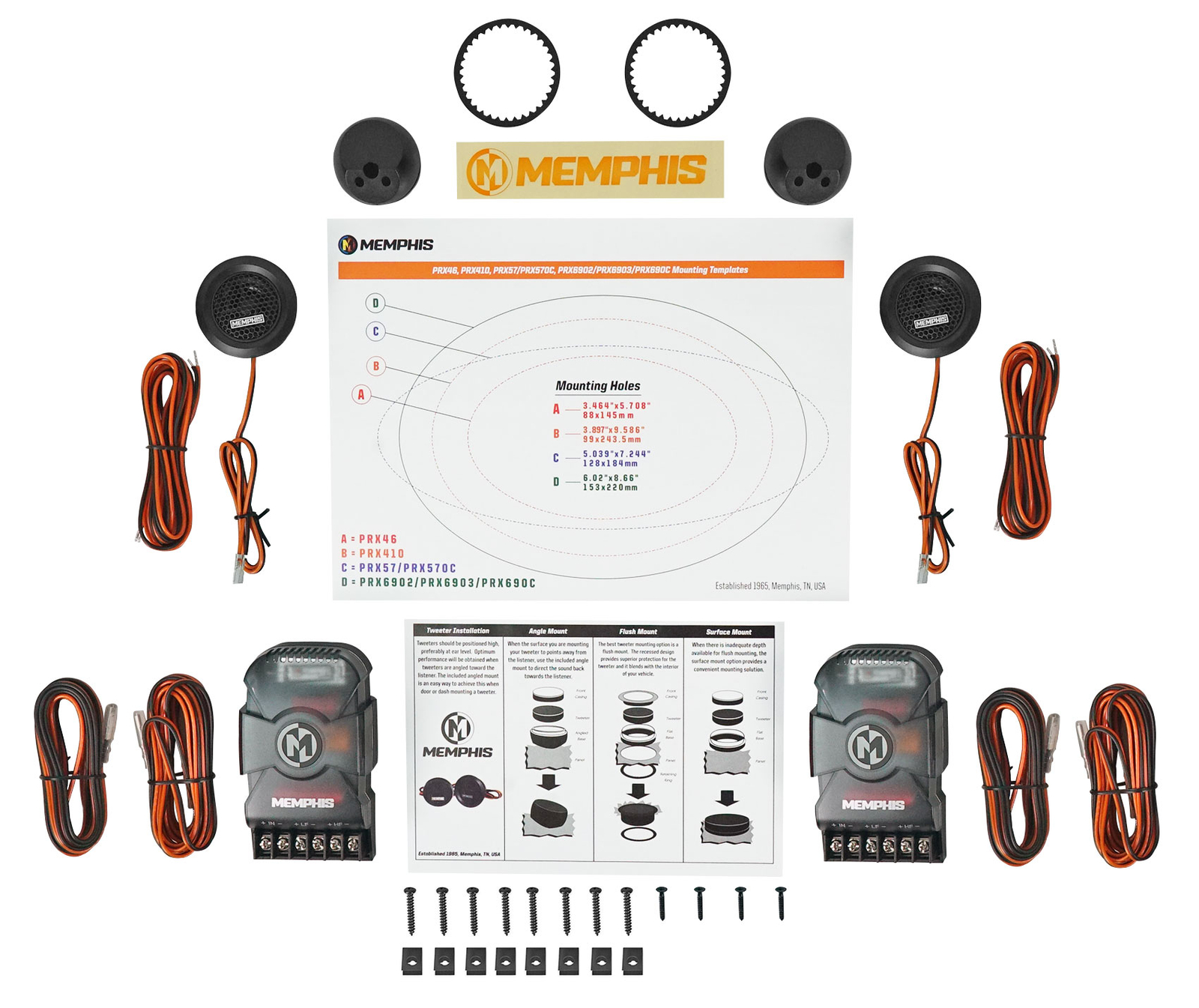 Компонентные автомобильные колонки Memphis Audio PRX570C 5x7 или 6x8 мощностью 100 Вт Динамик для караоке