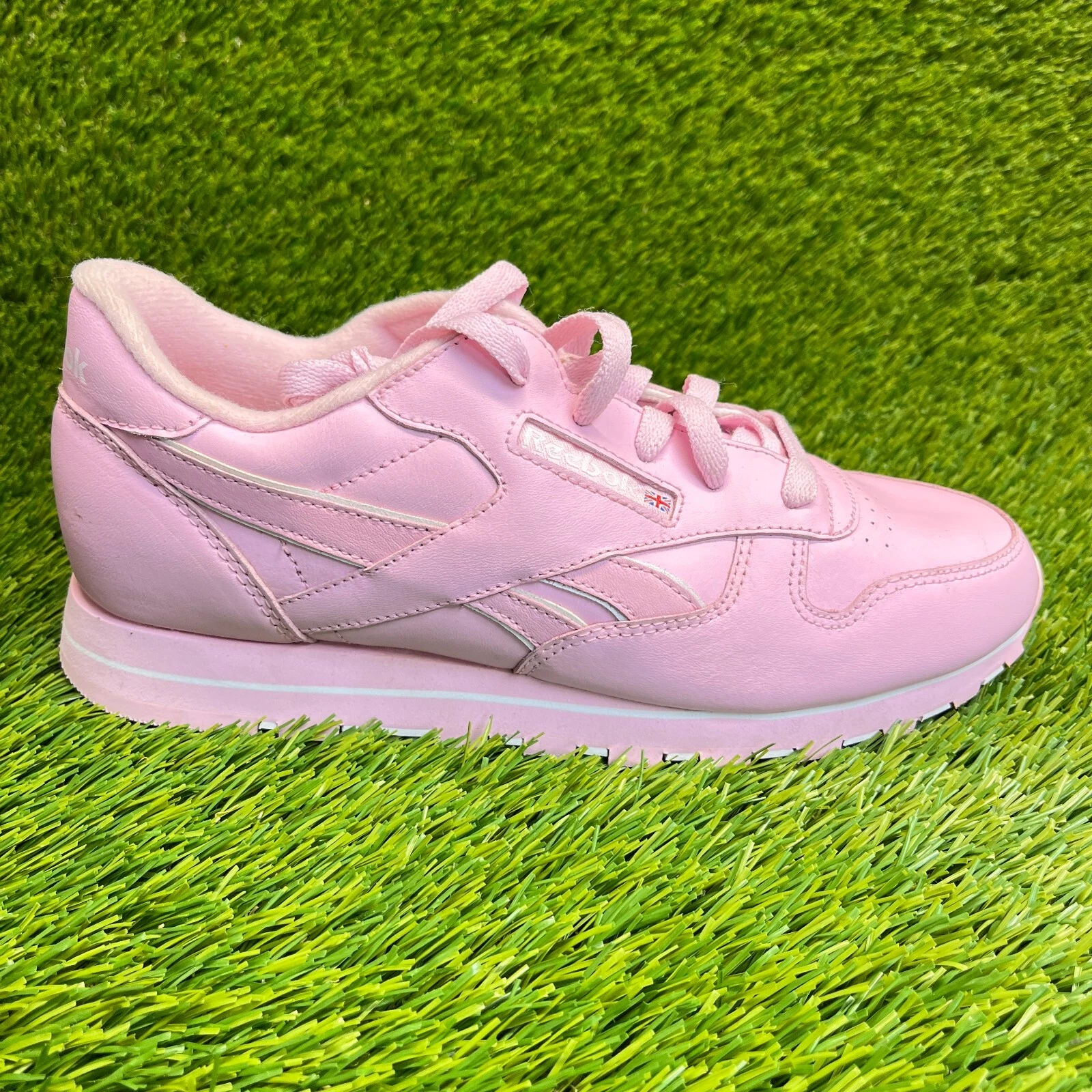 Scarpe da ginnastica Reebok classiche in pelle pastello per bambina taglia 5 5 anni rosa