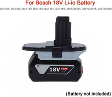 Adapter For Bosch 18V Li-ion Battery Convertor for Dewalt 18V Cordless Tools New