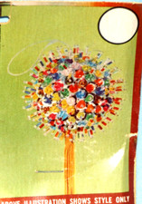 Vintage Walco MULTICOLORED QUILL BALL Bead Sequin Christmas Ornament Kit