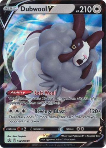 Pokemon Dubwool V - SWSH049 - SWSH Black Star Promo NM-Mint SWSH Black Star Prom
