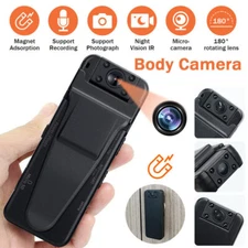 1080P Portable HD USB Mini Camera Video Recorder Night Vision Back Clip Body DVR