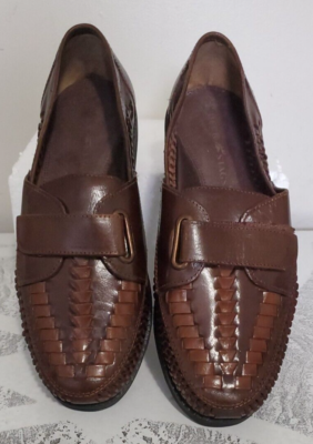 DEER STAGS BROWN WOVEN LOAFERS MEN SIZE 9.5EEE | eBay display picture 2