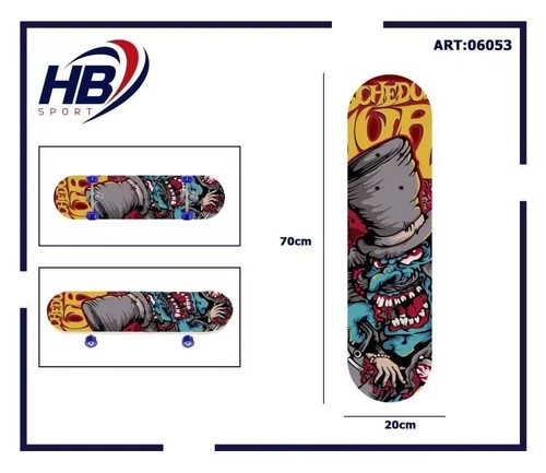 Skateboard Skate In Legno Fantasia Colorato Adulto Ragazzi 80cm 06056 dfh