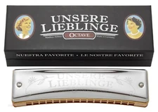 Hohner Unsere Liebling Octave Harmonica 6195/32 in C or G - Authorized US Dealer