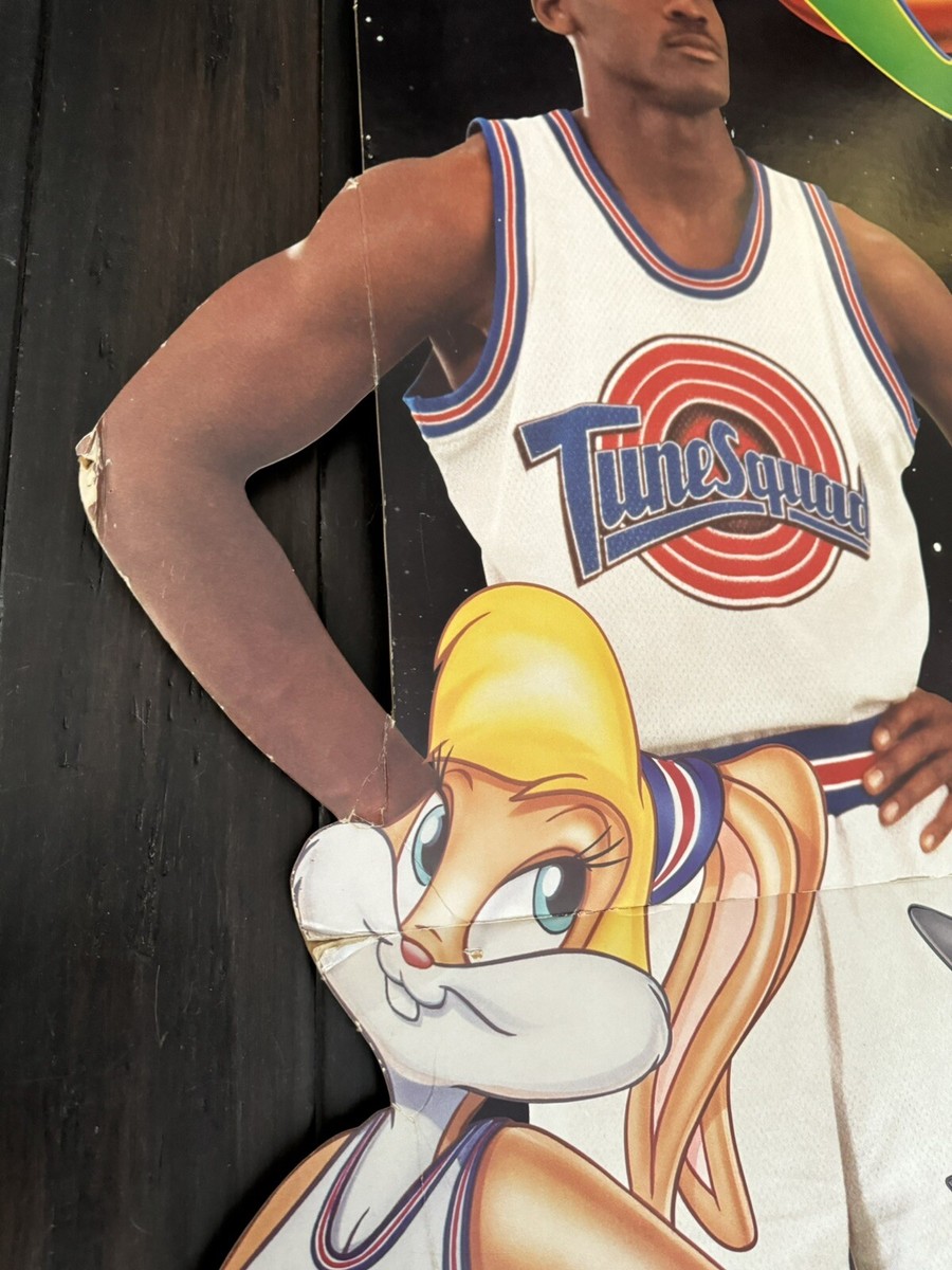 1996 Michael Jordan Space Jam Life Cardboard Cutout Very