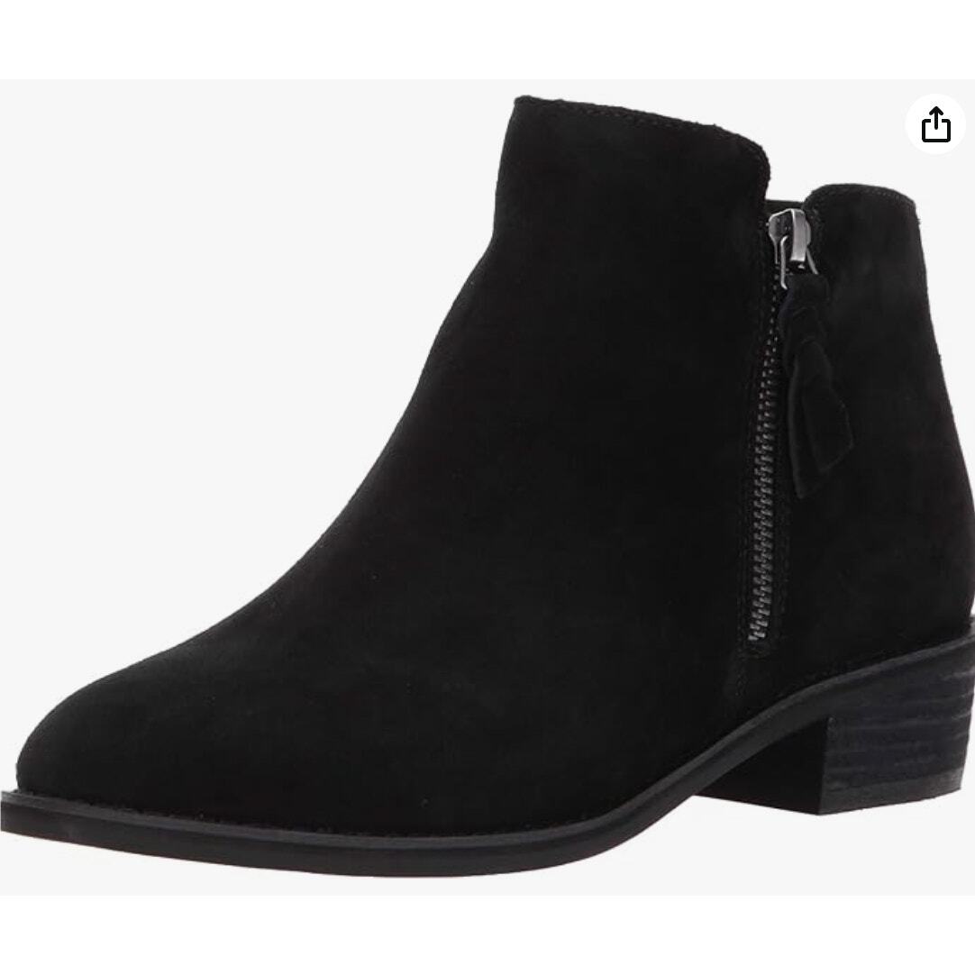 Blondo Women's Liam Waterproof Ankle Boot Black Suede 7.5