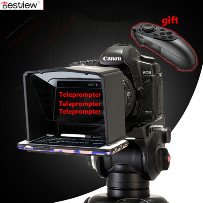 Bestview T1 Teleprompter Portable Phone for Interview Speech Video TV+Remote 1x