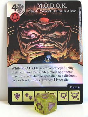 Dice Masters - #023 M.O.D.O.K. Most Powerful Brain Alive Foil - Deadpool