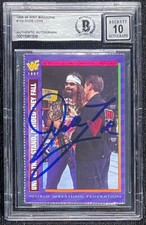 DUDE LOVE SIGNED 1997 WWF MAGAZINE CARD #153 BECKETT AUTO GRADE 10