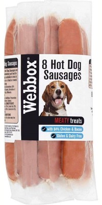 webbox hot dog sausages