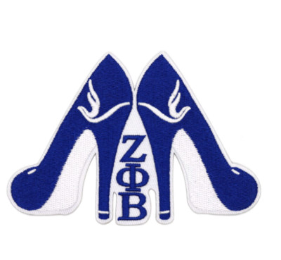ZETA PHI BETA - Sorority - 1920 - DOVE PUMPS - Embroidered Iron-On/Sew-On Patch